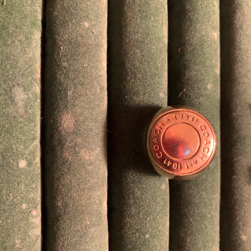 Authentic Coach ring size 7